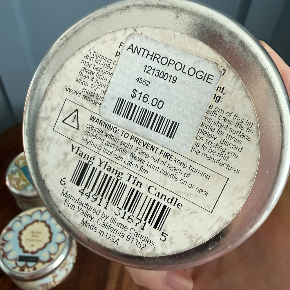 Anthropologie Illume‎ Candles Lot 3 Discontinued Magnolia Ylang Eucalyptus New